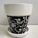 Πήλινο κασπώ 13cm art2