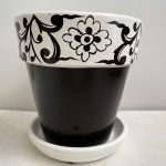 Πήλινο κασπώ 13cm art3