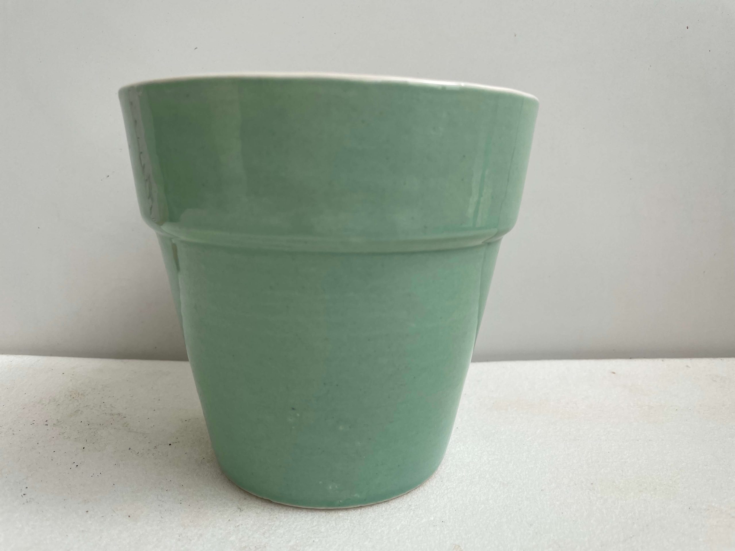 IMG_1995 Πήλινο κασπώ 13cm green - Image 1