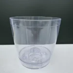 Γλάστρα διάφανη με πιάτο