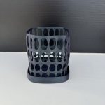 3D print Γλάστρα - Τρύπες με πιάτο